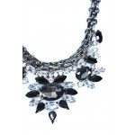 Dark Romance Crystal Stone Bloom Necklace